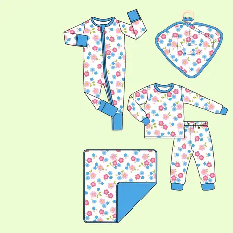 Leading Custom Bamboo Kids Pajamas Soft And Comfortable Toddler Sleepwear Footie Pajamas And Baby Sleep Sets For Boys And Girl Wholesale OEM Source