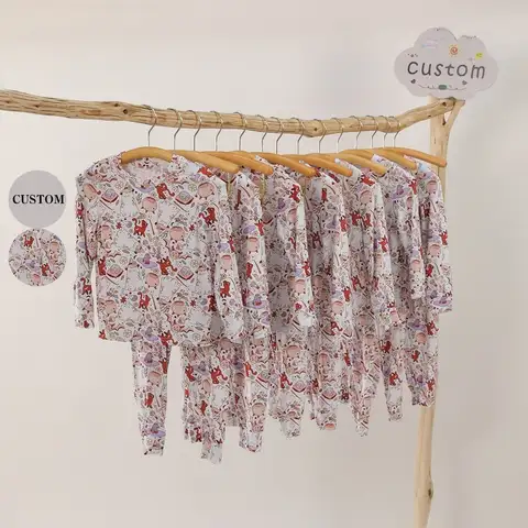 Manufacturer OEM Source Supplier Rts Cartoon Bamboo Pajama Top