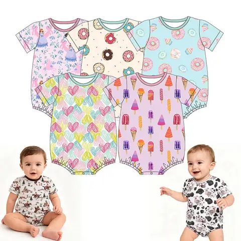 Leading Supplier Wholesale China Verified Custom Bamboo Viscose Baby Romper Baby Clothes 03 Months