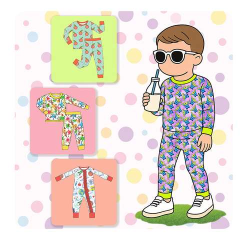 Private Label Bamboo Pajamas Baby Wholesale Odm Wholesale