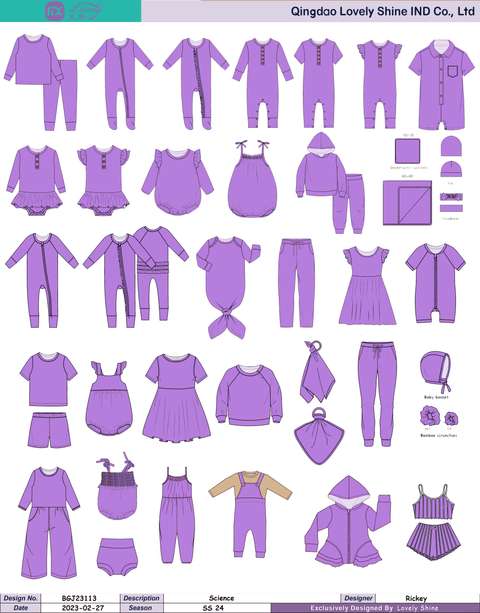 Astm F963 Wholesale Bamboo Baby Clothes Custom Vendor